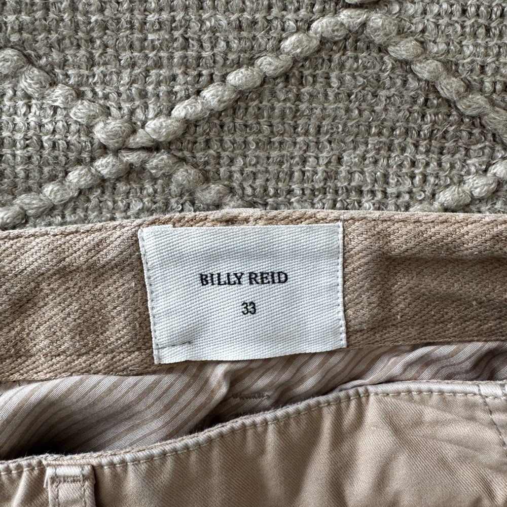 Billy Reid Khaki Flat Front Shorts Size 33 - Picture 3 of 4